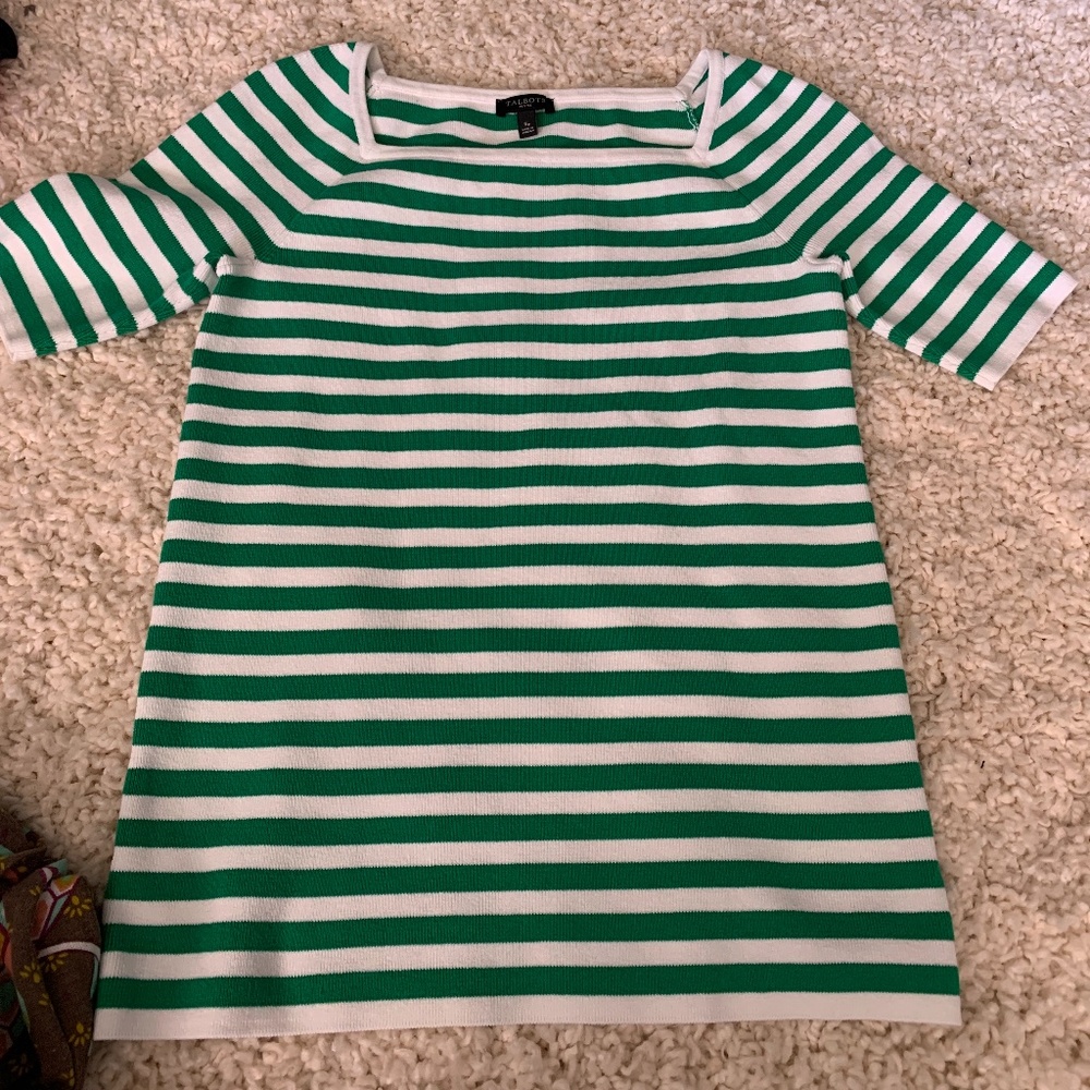 Talbots petites never worn striped sweater.